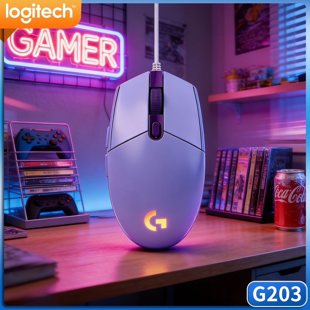 로지텍 G203 유선 게이밍 마우스 스내피 버튼 피드백 - Logitech Mouse G203 리뷰 및 가격
