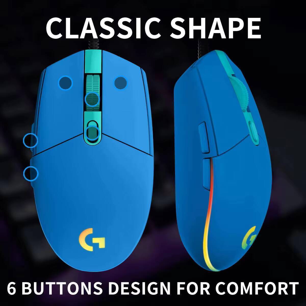 로지텍 G203 유선 게이밍 마우스는 간편한 플러그 앤 - Logitech Mouse G203 리뷰 및 가격