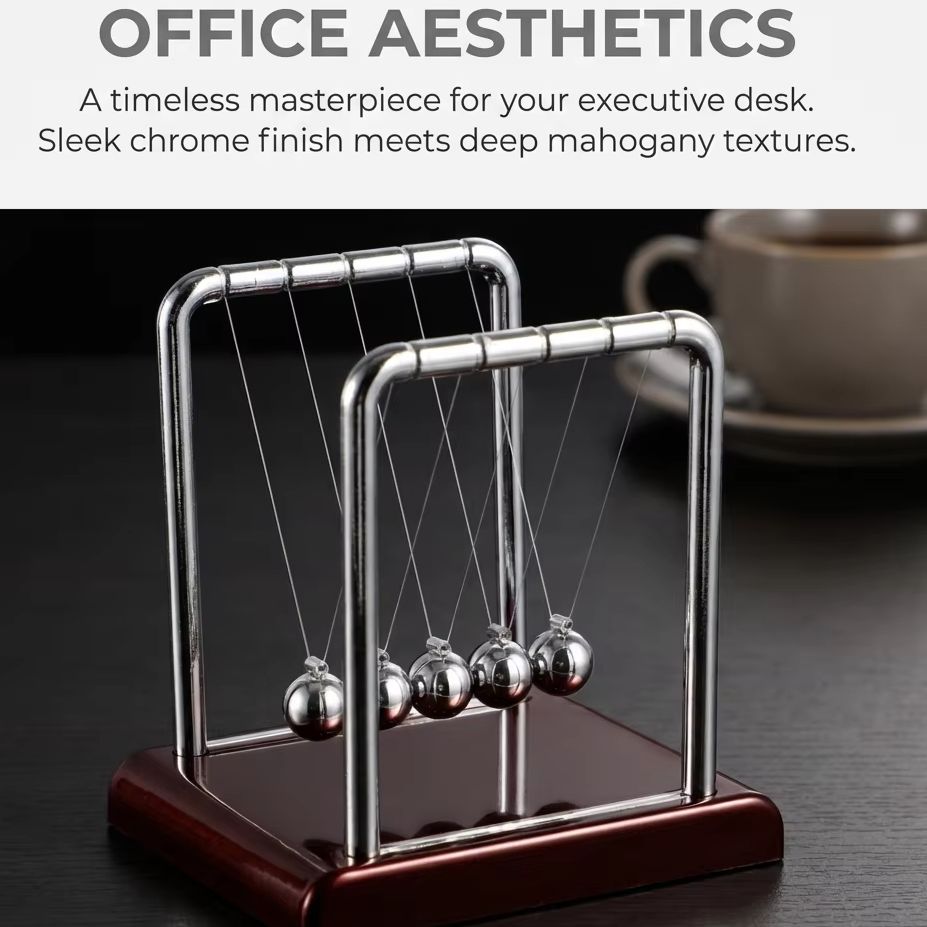 뉴턴 크래들 밸런스 펜듈럼 볼 물리학 과학 장난감 가정 - Office Technologies 리뷰 및 가격