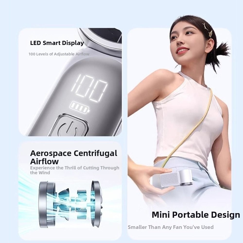 6단계 풍량 조절이 가능한 미니 휴대용 선풍기, LED - Office Tech Gear 리뷰 및 가격