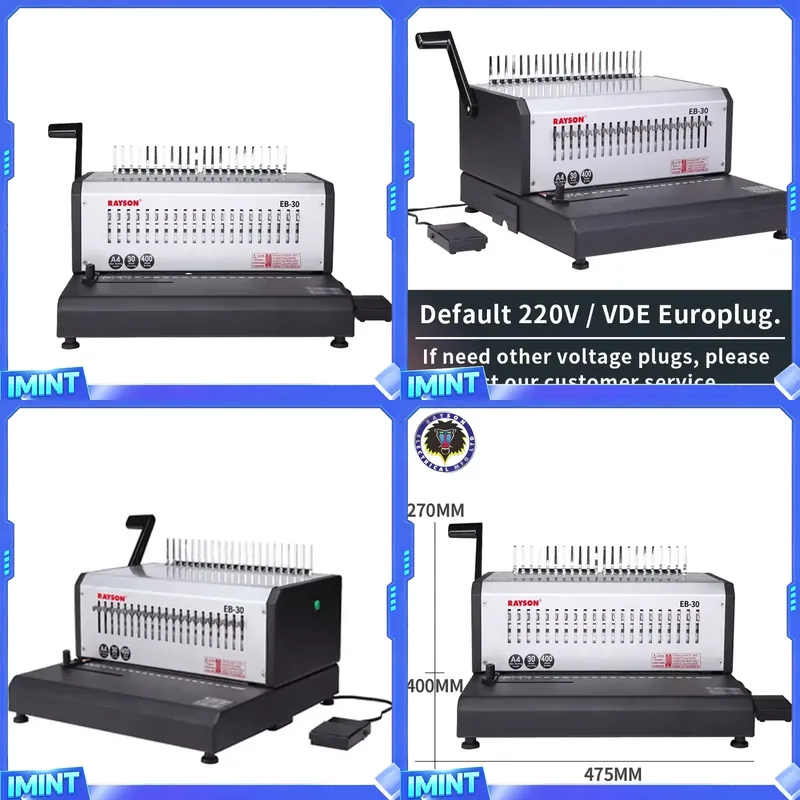 레이슨 EB-30 고품질 전동 종이 제본기 맞춤형 종이 - Binding Machine Comb 리뷰 및 가격